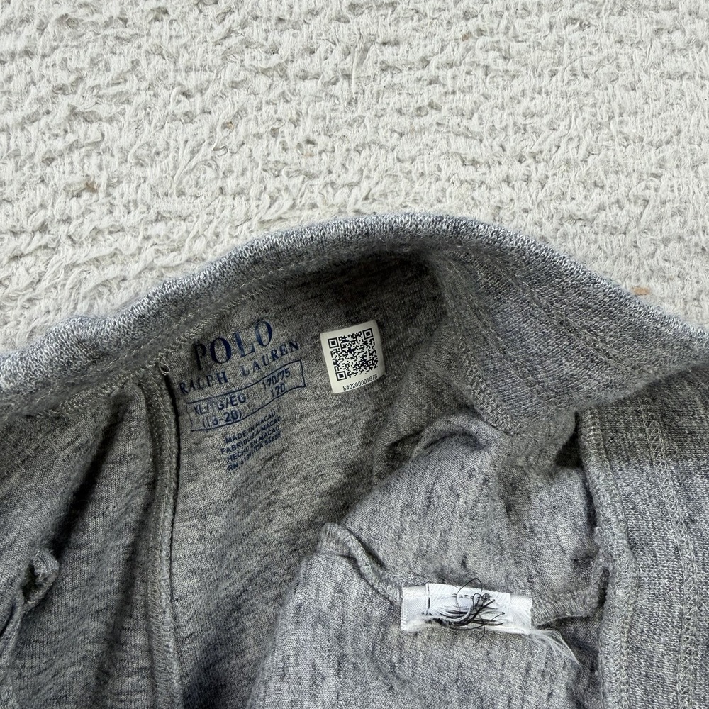 Polo Ralph Lauren Joggers Youth XL (Fits Mens Small) Grey Drawstring Sweatpants - Picture 3 of 7